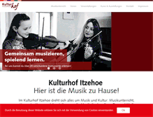 Tablet Screenshot of kulturhof-itzehoe.de